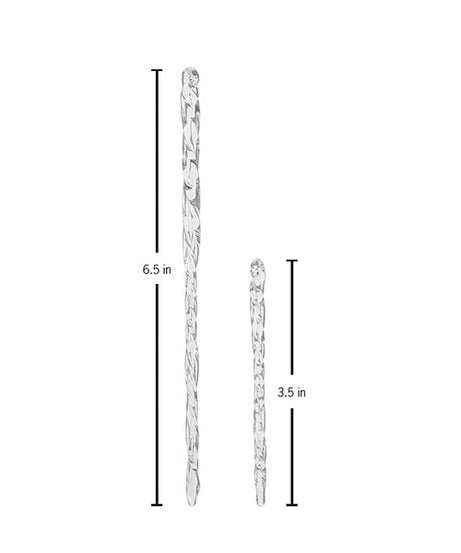 Clear Glass Icicles Set Of 24 Ornament