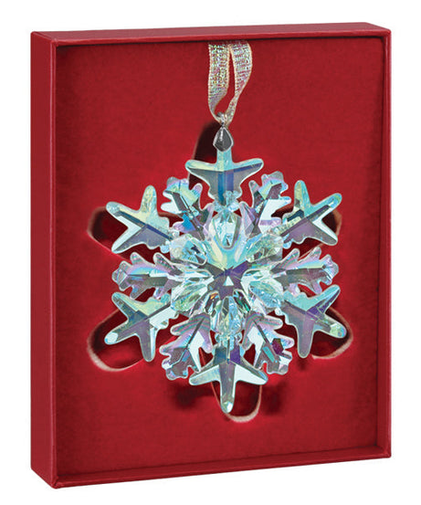 Radiant Crystal Frostflake Ornament