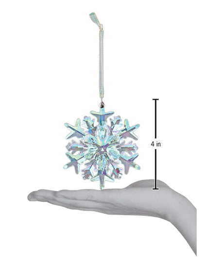 Radiant Crystal Frostflake Ornament