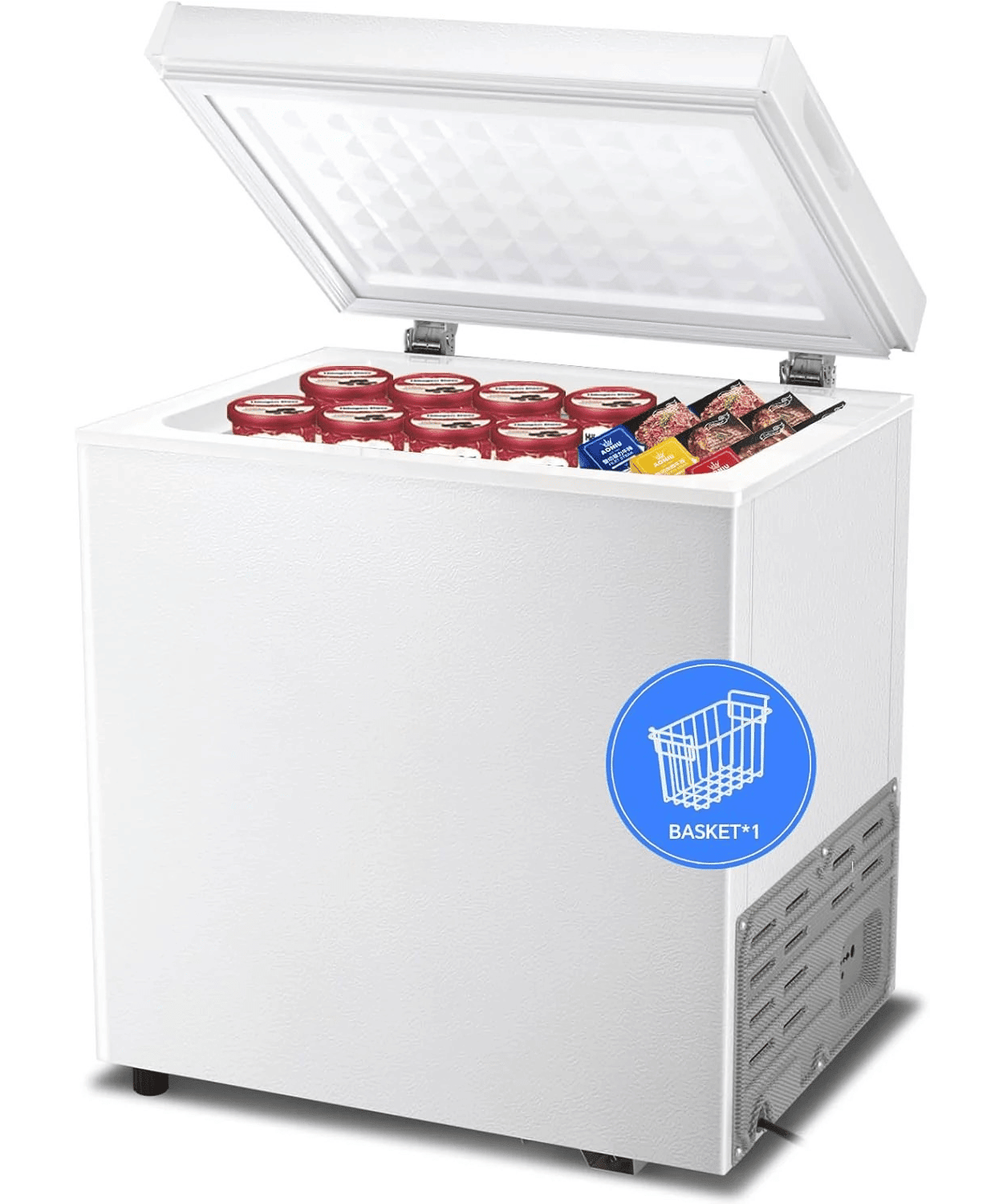 3.5 Cubic Feet Chest Freezer with 2 Removable Baskets D5897H