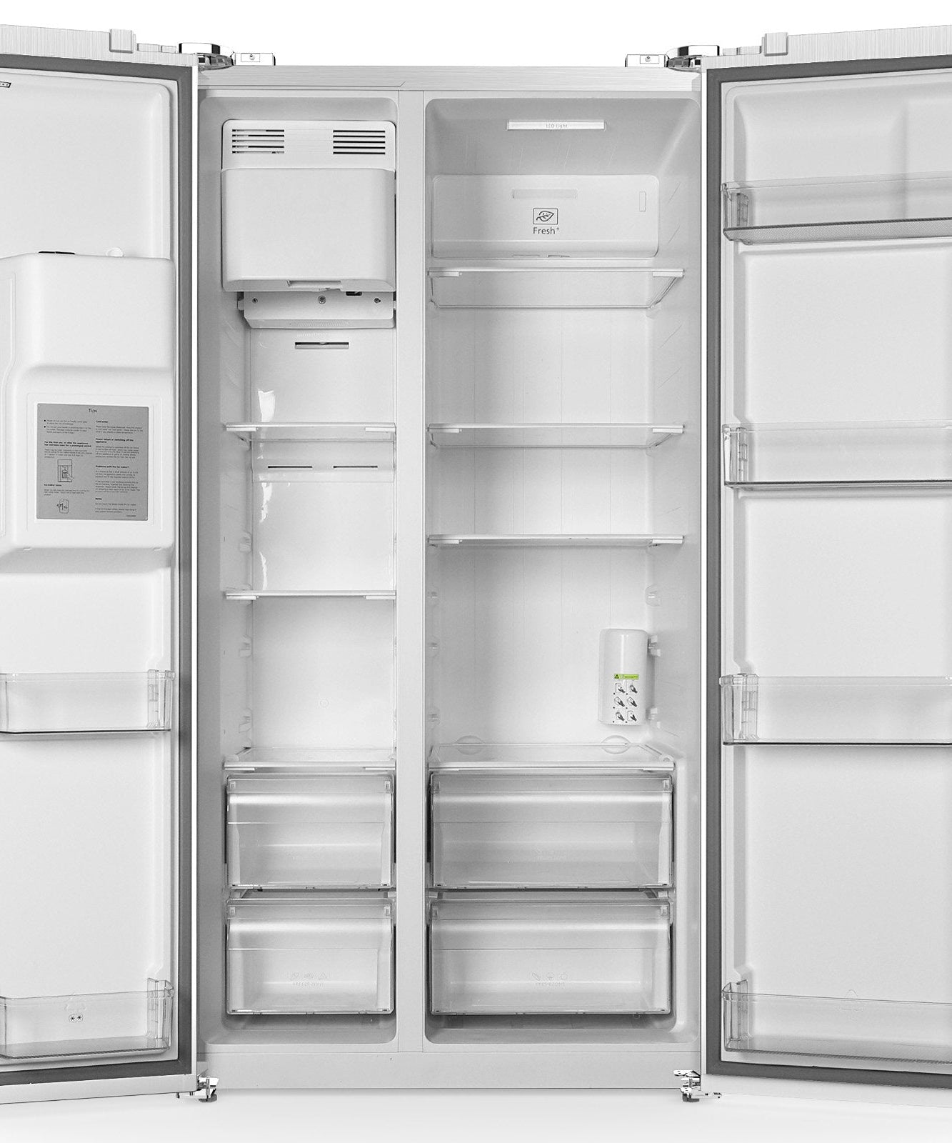 36" Side By Side 20.01 Cu. ft. Built-in Refrigerator with Freezer & Ice Maker Included