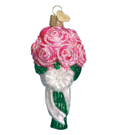Pink Rose Bouquet Ornament
