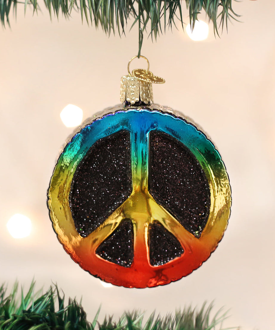Peace Sign Ornament