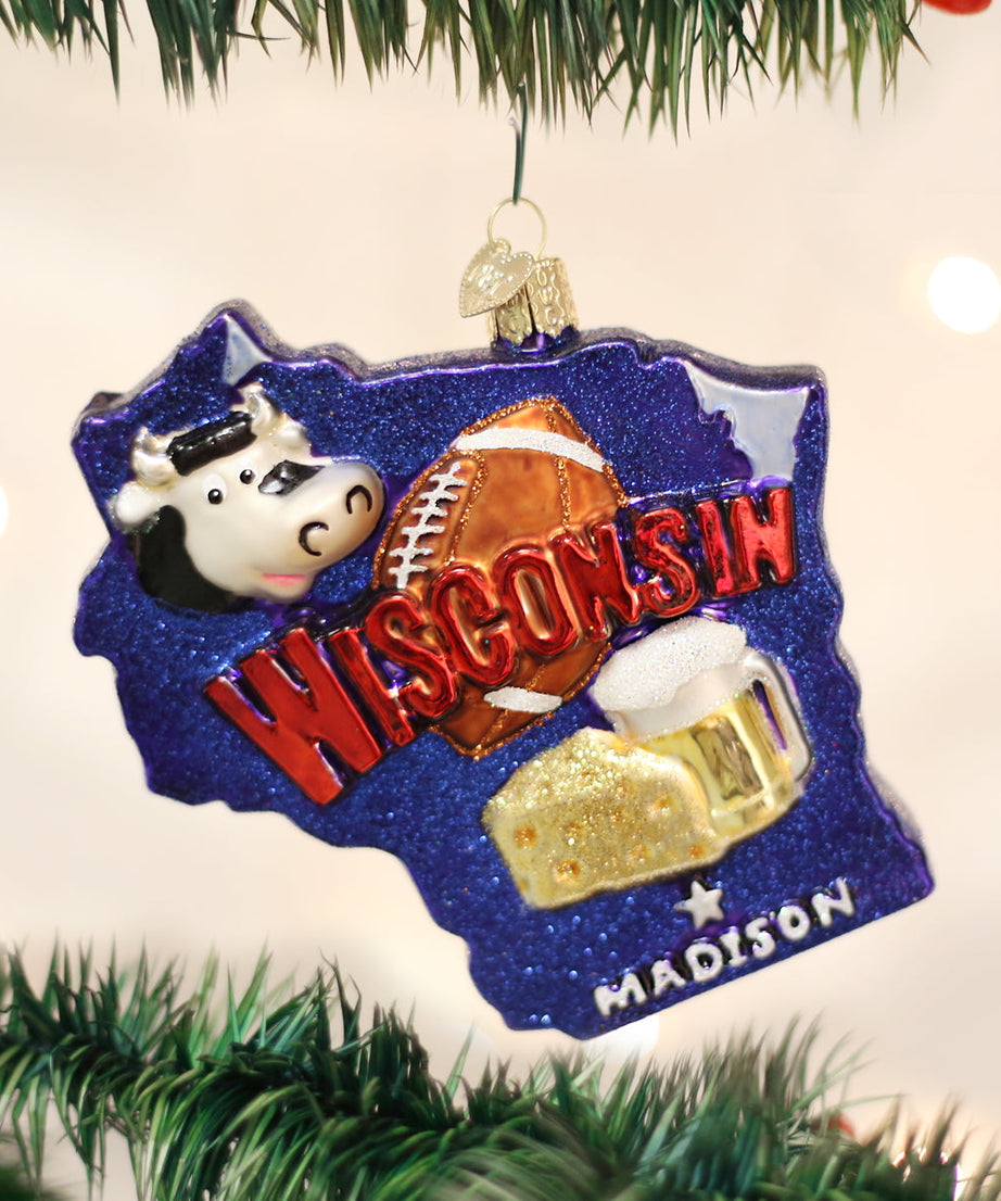 State Of Wisconsin Ornament