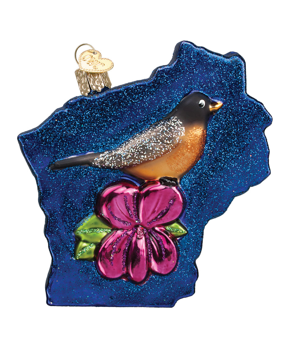 State Of Wisconsin Ornament