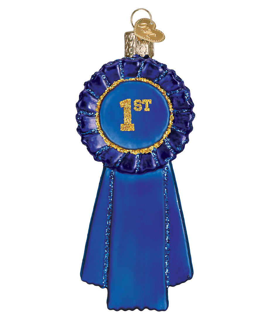 Blue Ribbon Ornament