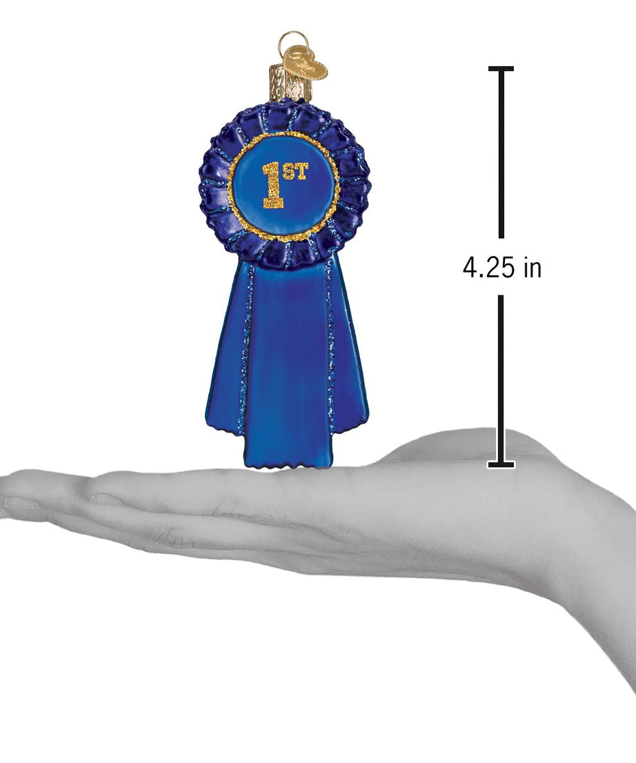 Blue Ribbon Ornament
