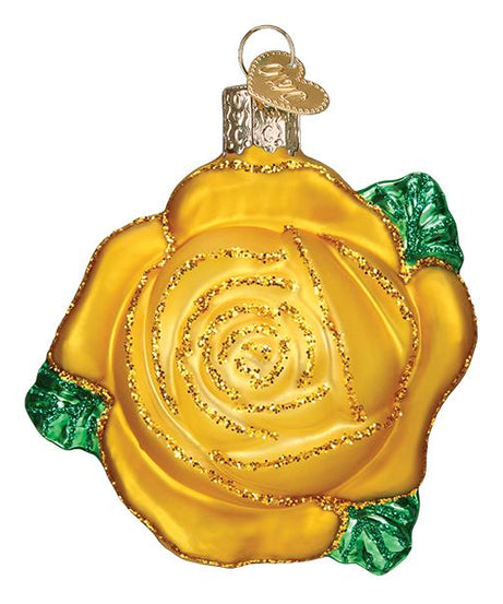 Yellow Rose Ornament