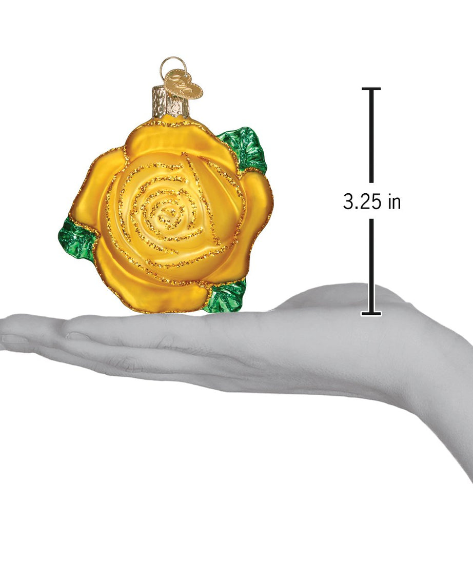 Yellow Rose Ornament