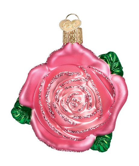Pink Rose Ornament