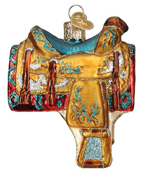 Western Saddle Ornament