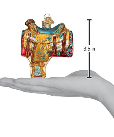 Western Saddle Ornament