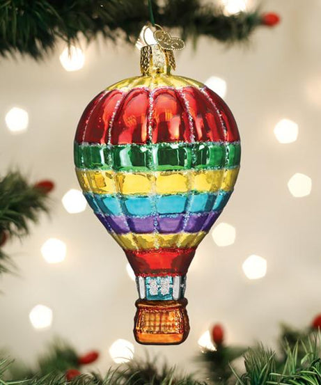 Vibrant Hot Air Balloon Ornament