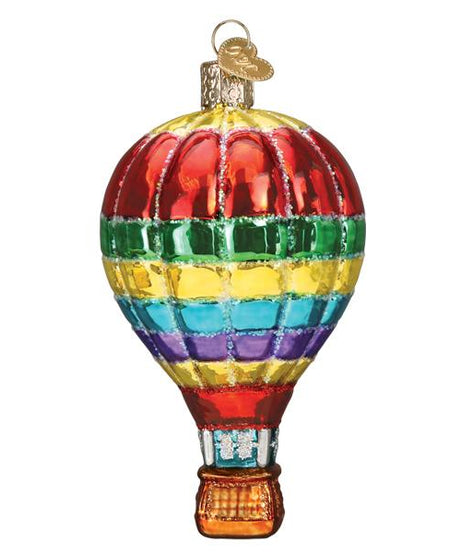 Vibrant Hot Air Balloon Ornament