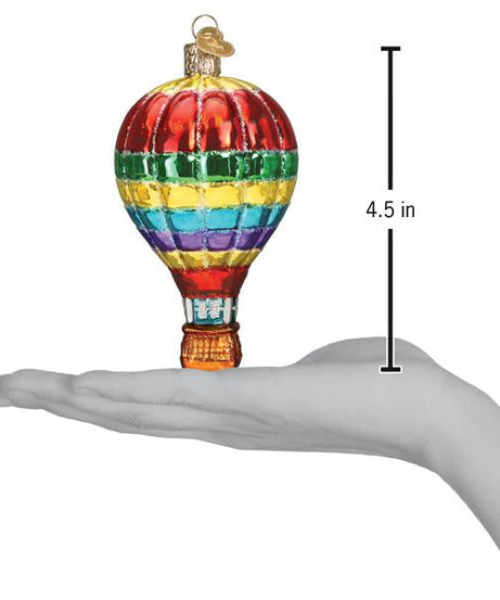 Vibrant Hot Air Balloon Ornament