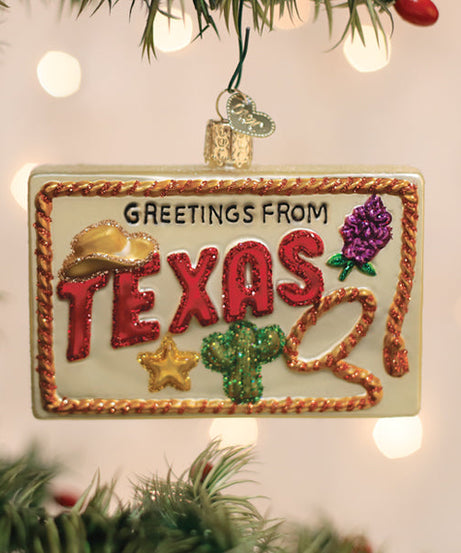 Texas Postcard Ornament