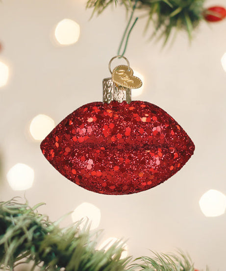 Jeweled Lips Ornament
