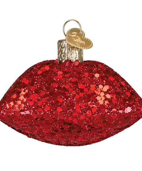 Jeweled Lips Ornament