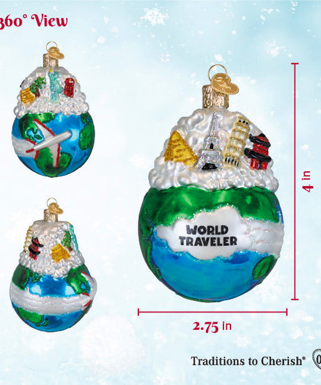 World Traveler Ornament