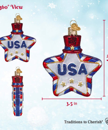 USA Star Ornament
