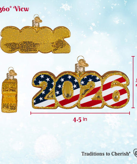USA 2026 Ornament