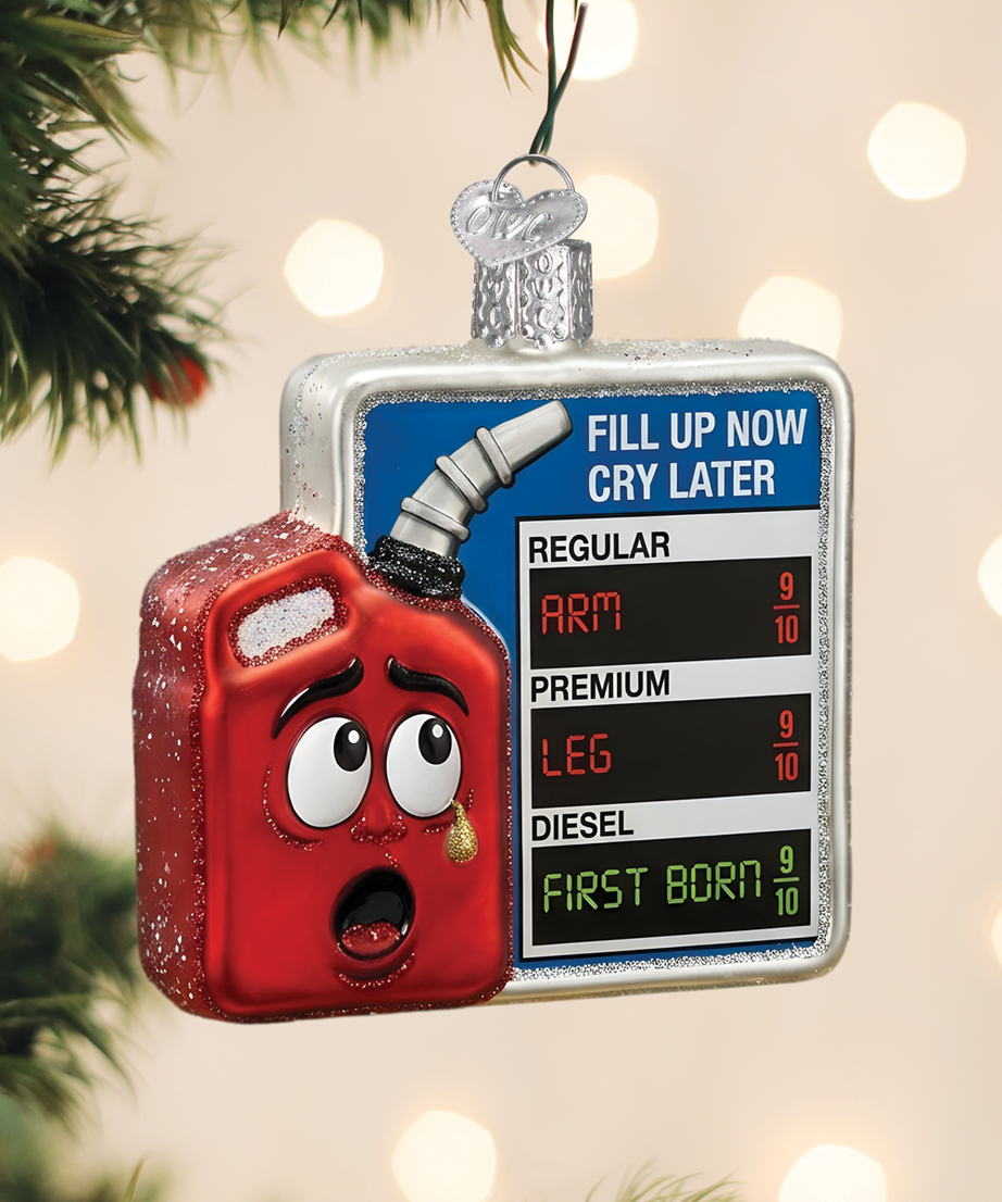 Running On Fumes Ornament
