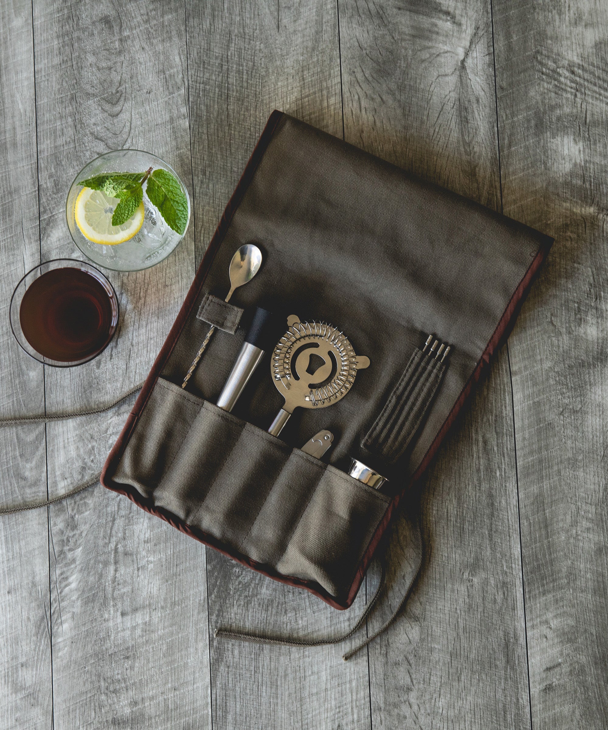 10-Piece Bar Tool Roll Up Kit
