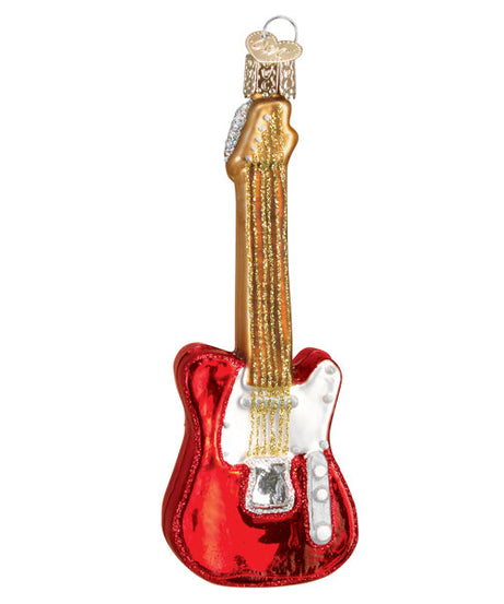 Red Electric Guitar Ornament