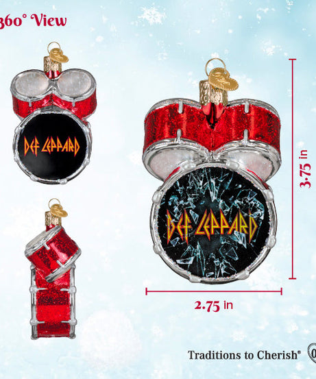 Def Leppard Drum Ornament