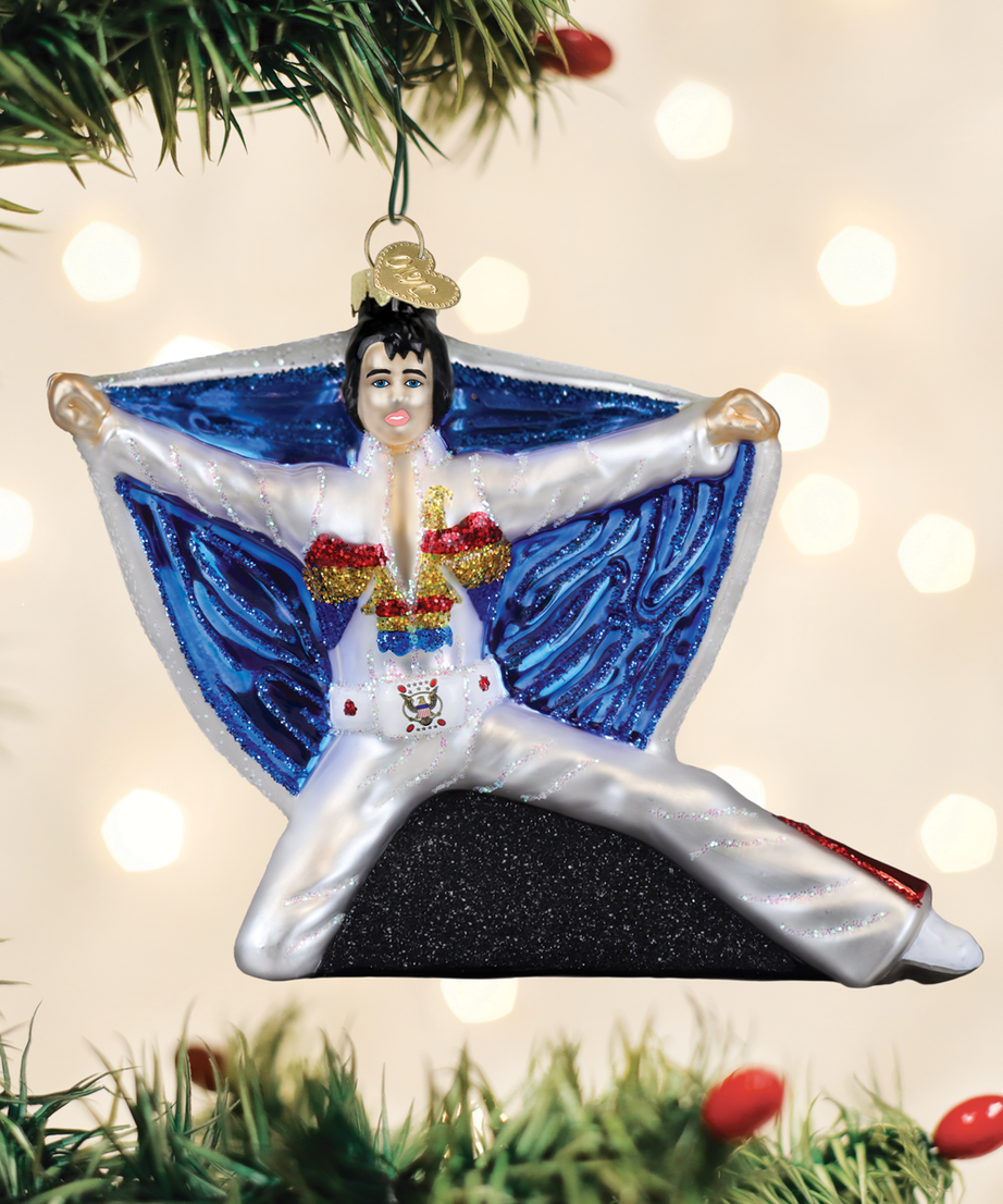 Elvis In Eagle Jumpsuit Ornament