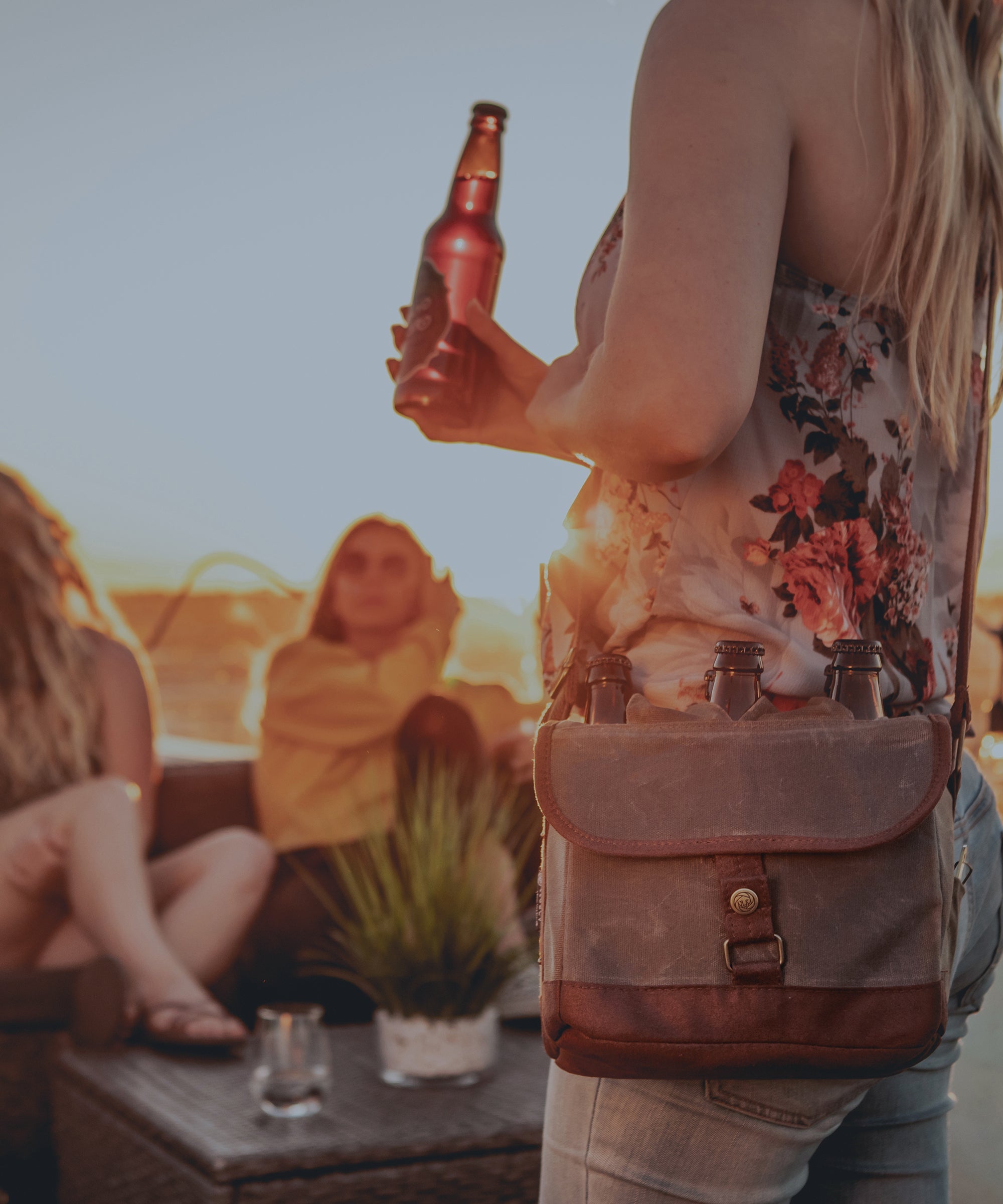 Beer Caddy Cooler Tote with Opener