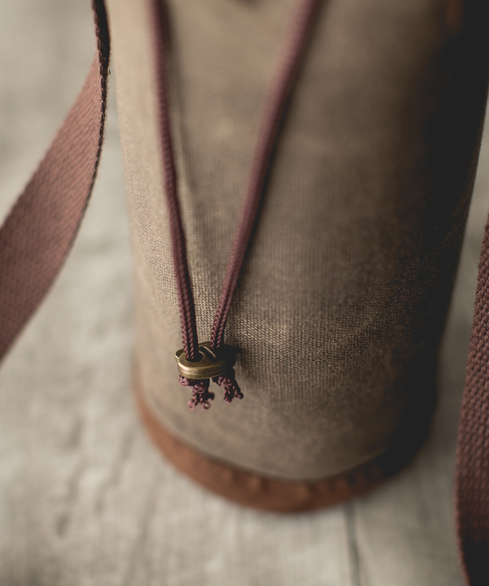 Waxed Canvas Wine Tote