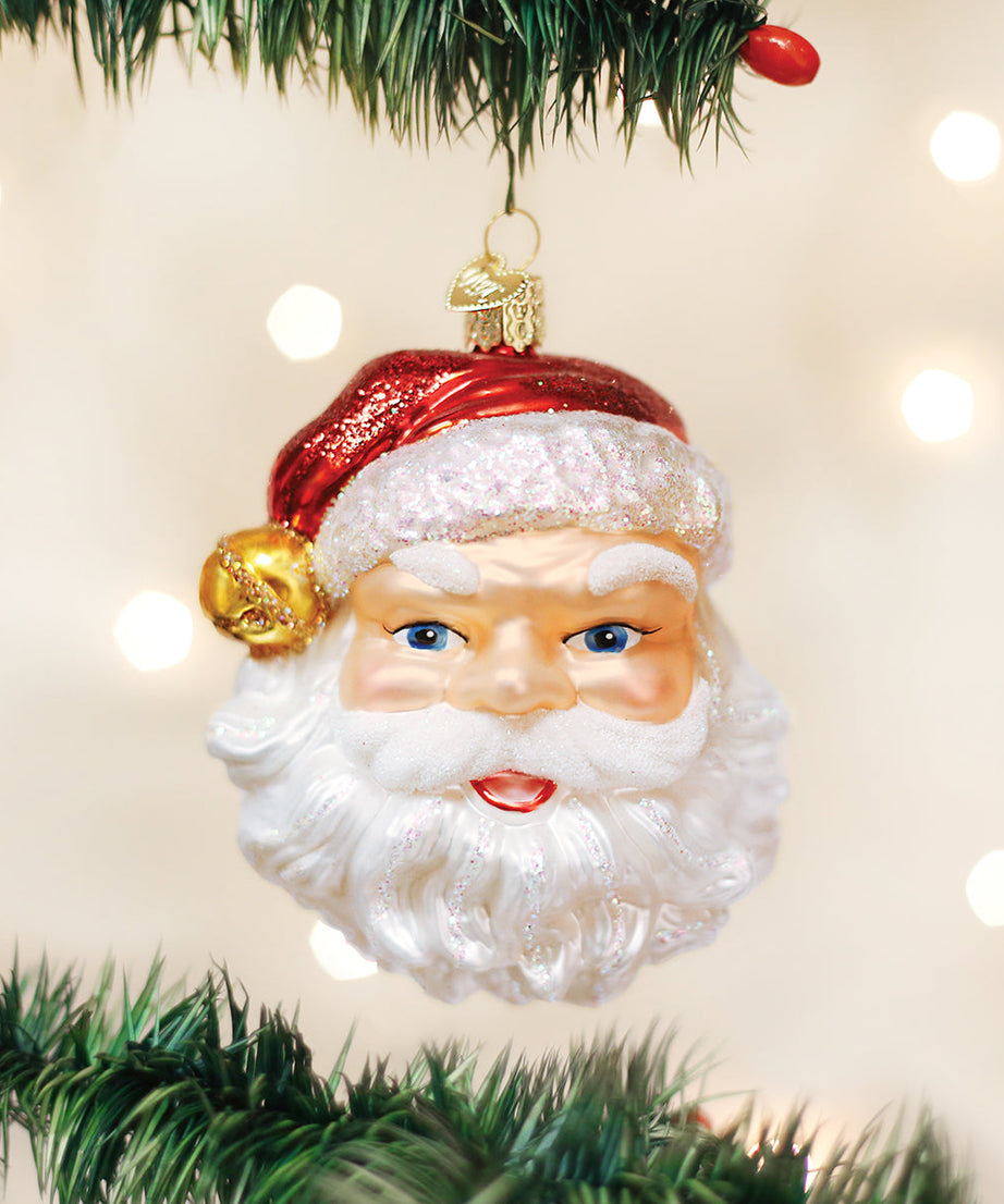 Jingle Bell Santa Ornament