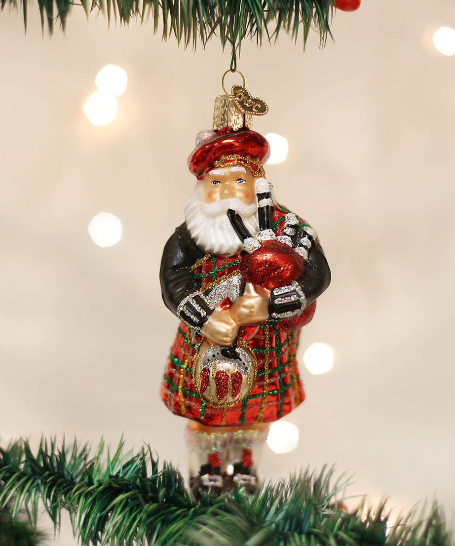 Highland Santa Ornament