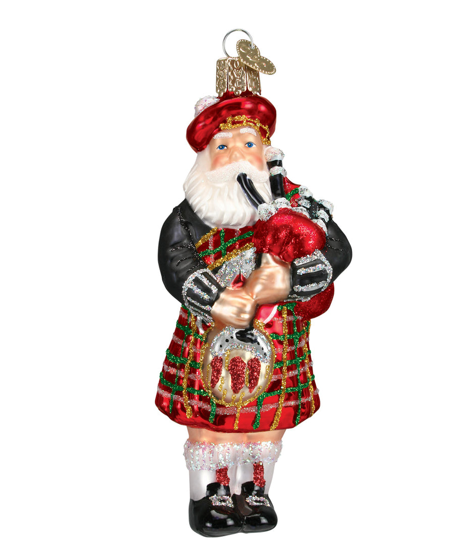 Highland Santa Ornament