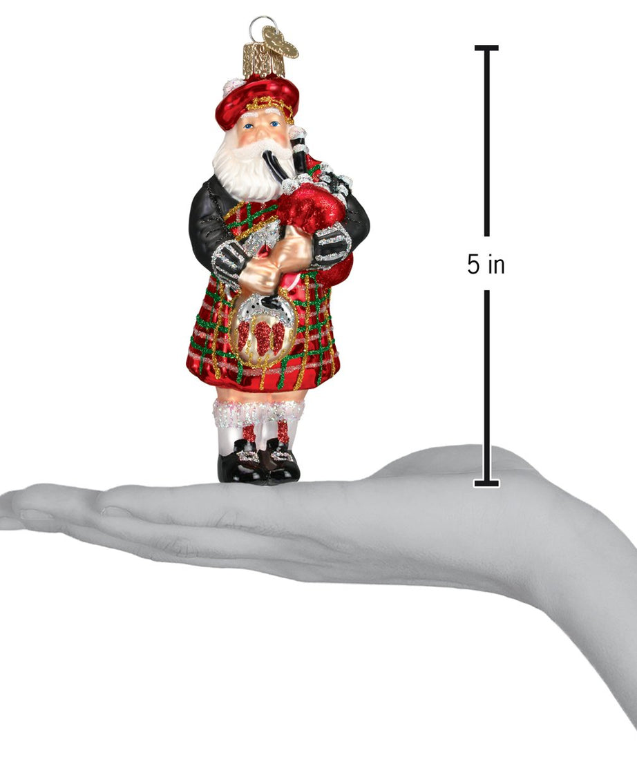 Highland Santa Ornament