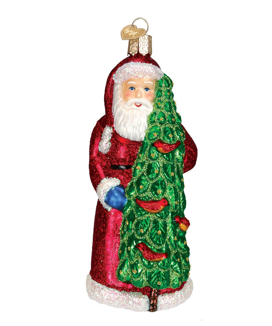 Santa With Calling Birds