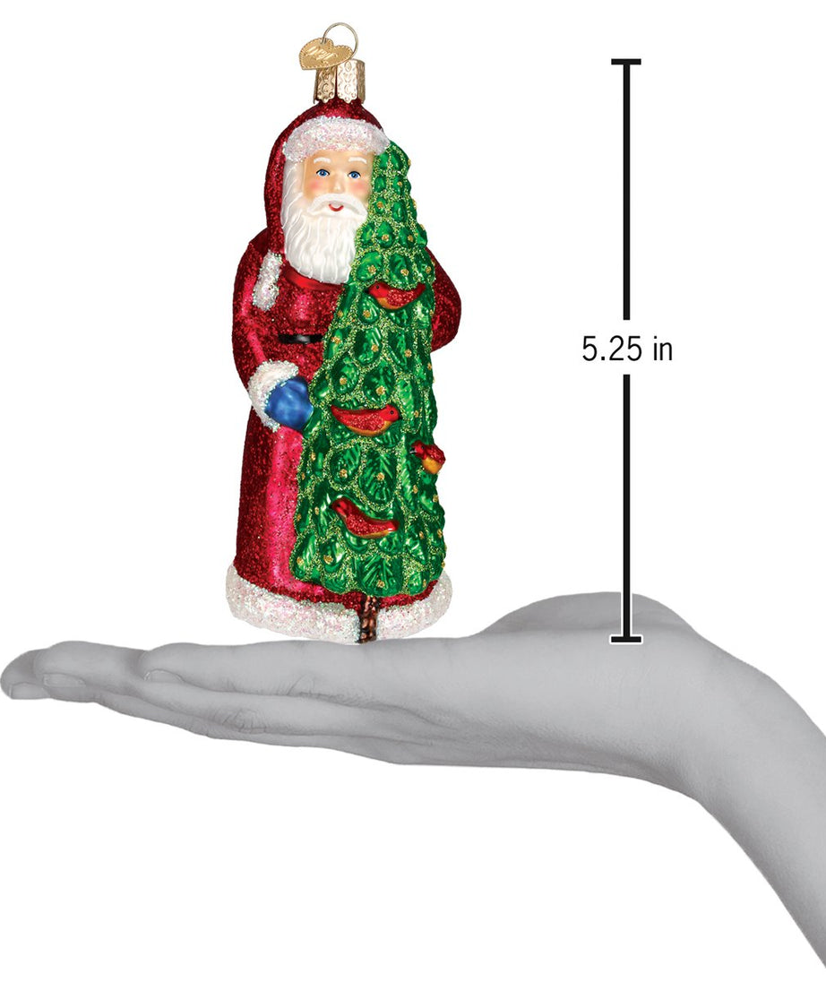 Santa With Calling Birds