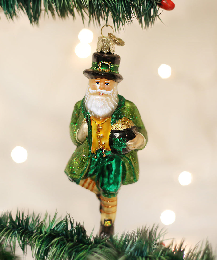 Irish Santa Ornament