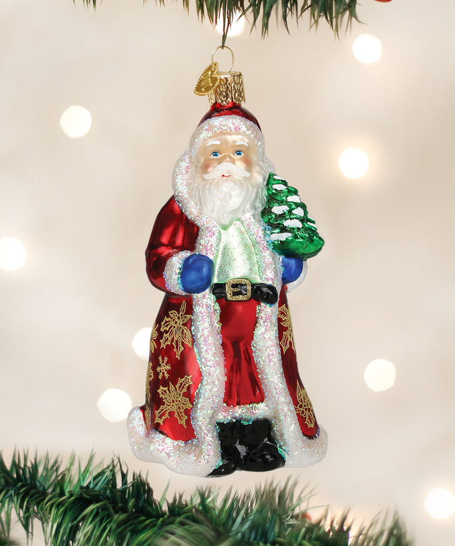 Glistening Golden Santa