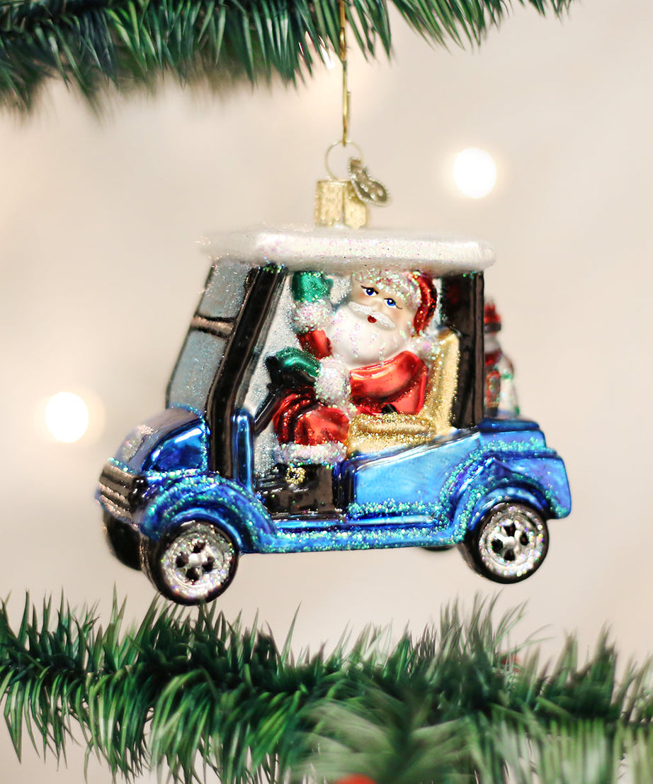 Golf Cart Santa