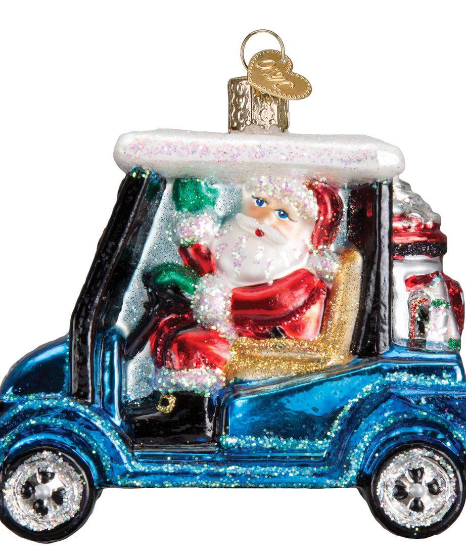 Golf Cart Santa