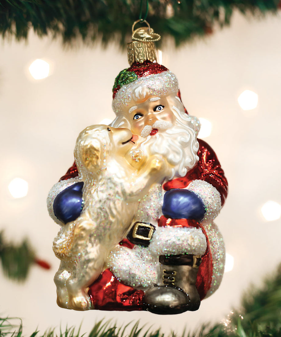 Santa's Puppy Love Ornament