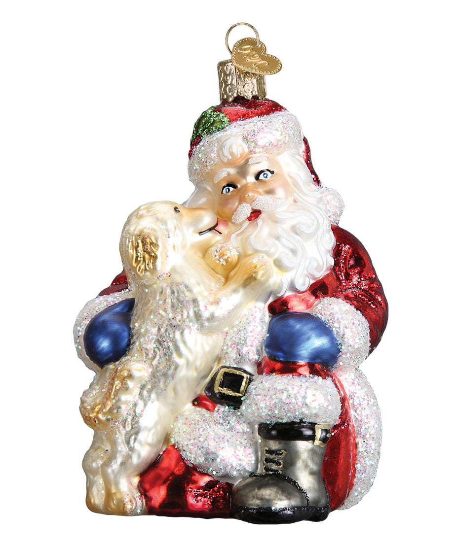 Santa's Puppy Love Ornament