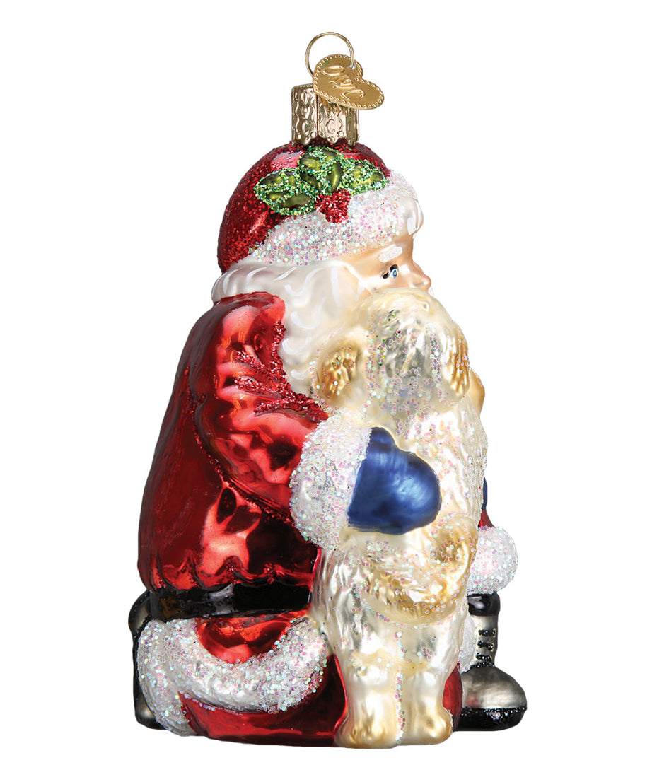 Santa's Puppy Love Ornament