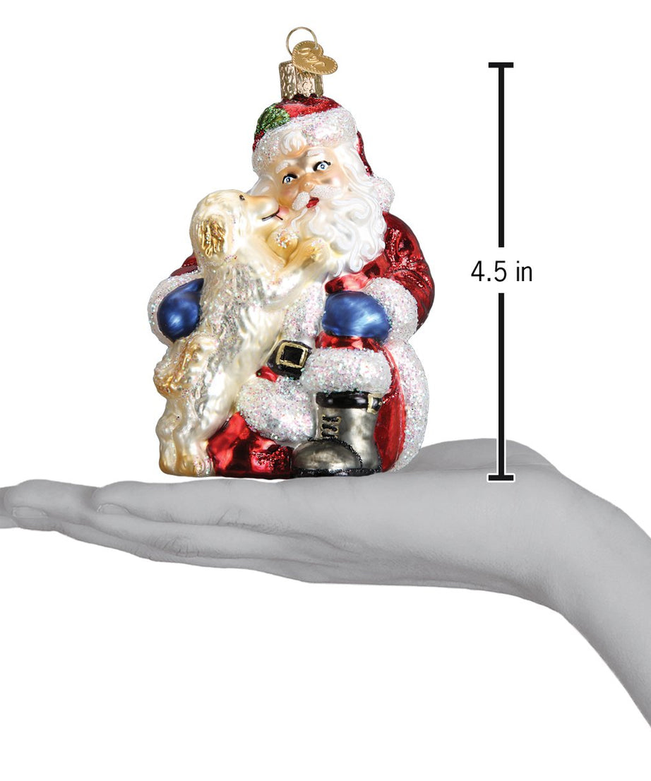 Santa's Puppy Love Ornament