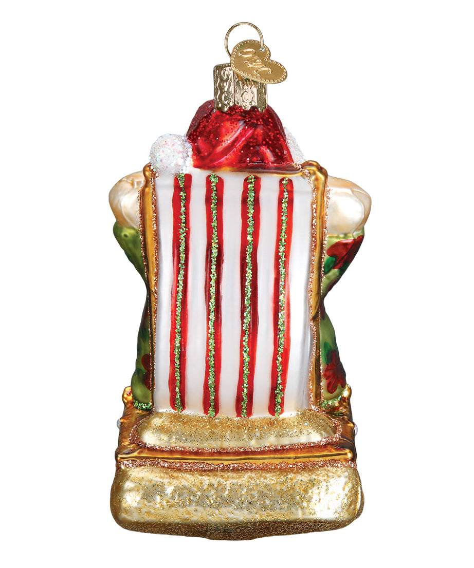 Sunning Santa Ornament