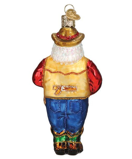 Western Santa Ornament