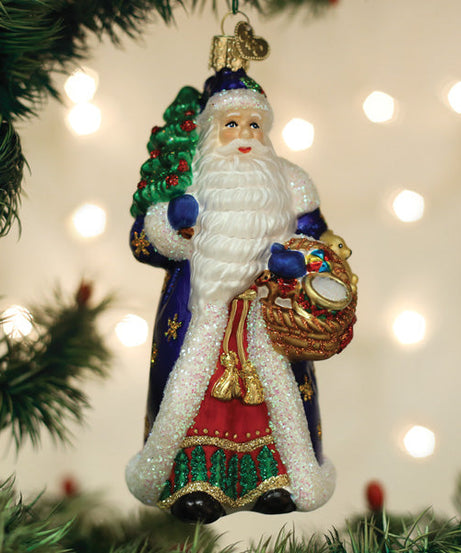 Regal Father Christmas Ornament