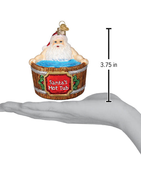 Santa's Hot Tub Ornament